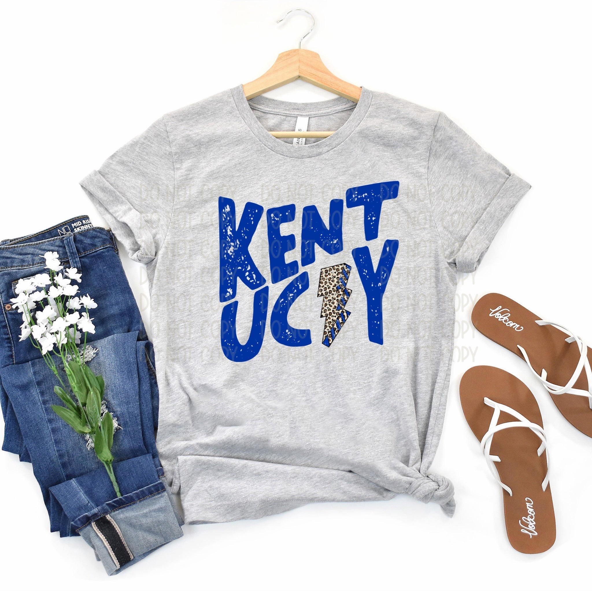 Kentucky Royal Blue Lightning Bolt Graphic Tee X-Large / Unisex Tee